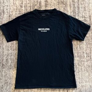 Y&R Young Reckless LA Black Tee Shirt Mens sz Medium